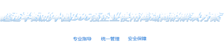 超过半数的中国500强企业使用海域云的解决方案